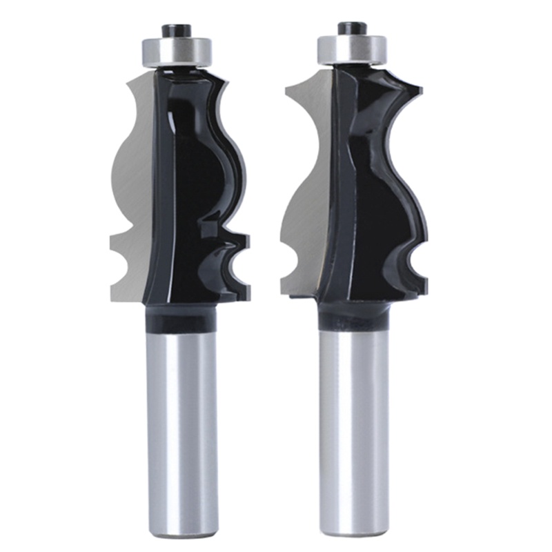 Set 2 Đầu Cắt Định Tuyến Hình Đuôi Cá Dài 92mm # 1 # 2 Shank