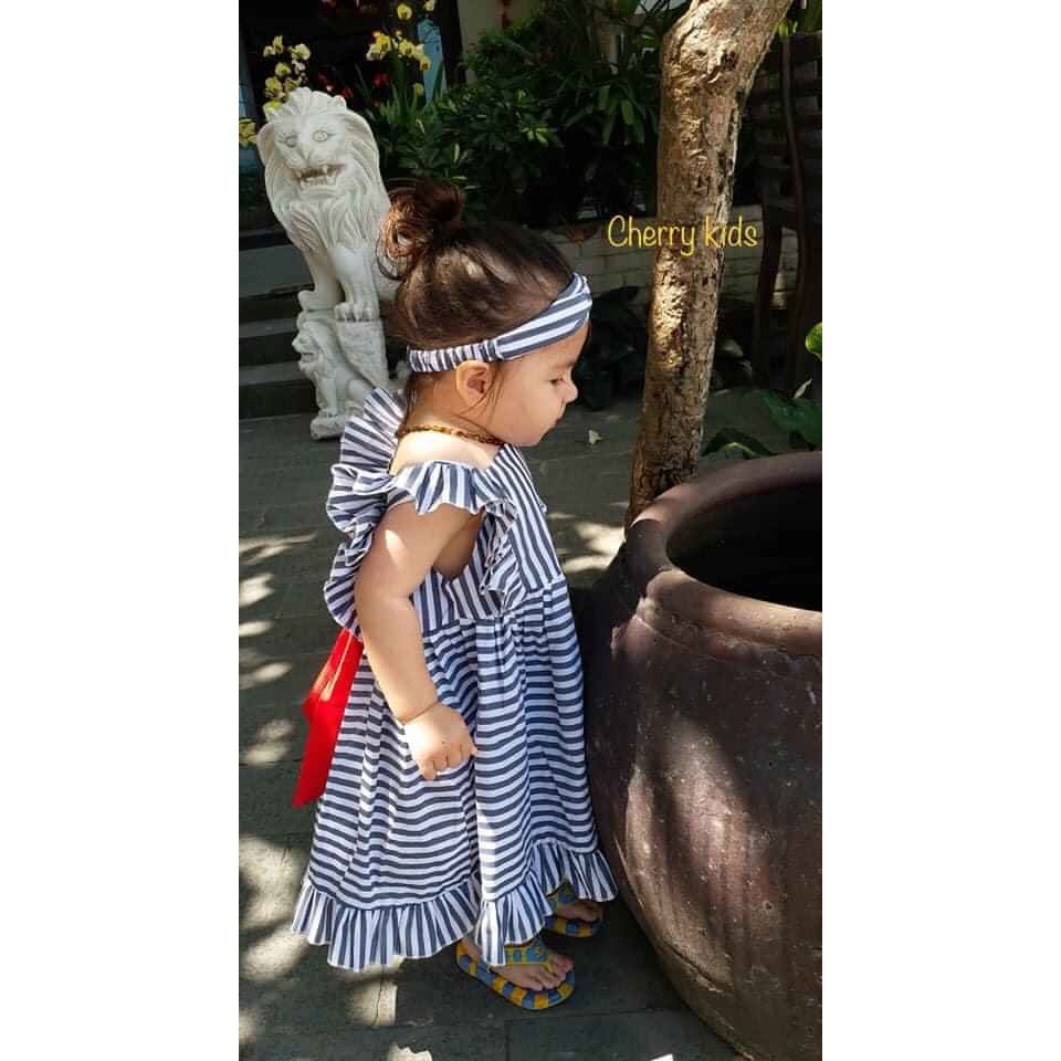 Set váy kẻ kèm tuban