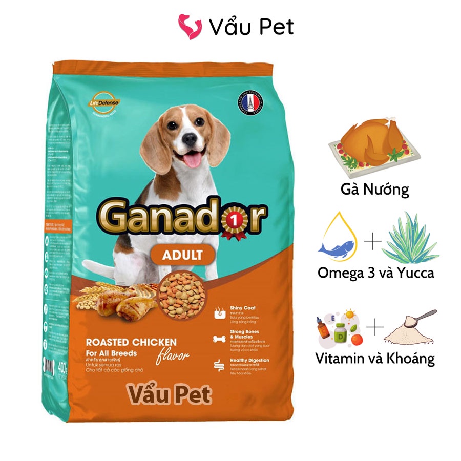 Thức ăn cho chó Ganador Adult 400g - Hạt cho chó trưởng thành Vẩu Pet Shop