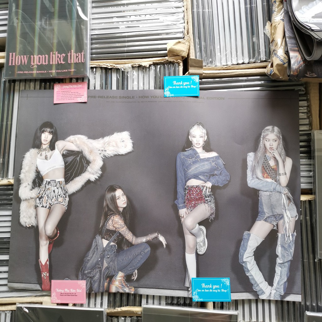 [CÒN POSTER ] ALBUM BLACKPINK HOW YOU LIKE THAT SPECIAL EDITION NGUYÊN SEAL (K102)