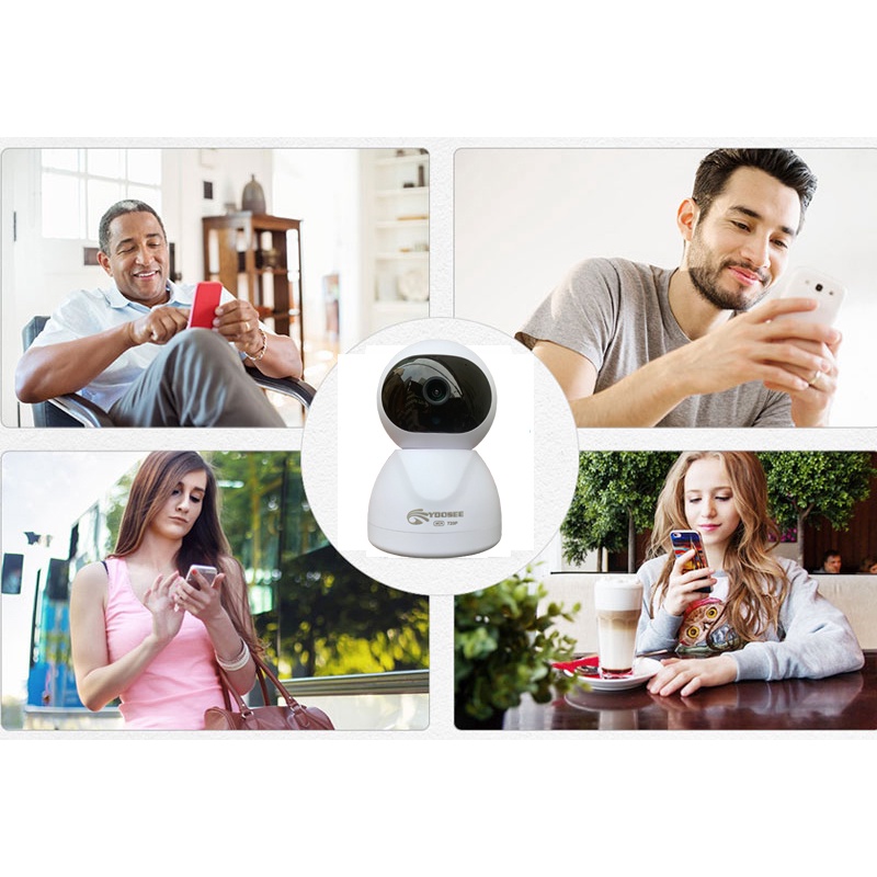 Camera Yoosee Xoay 360 Độ FULL HD Báo Động Chống Trộm Quan Sát Rõ Ngày Đêm Kèm Thẻ Nhớ 64GB Chính Hãng