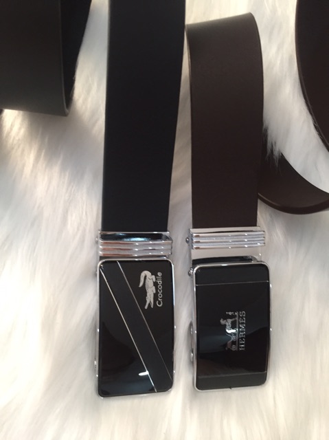 Thắt lưng nam da thật đầu kéo