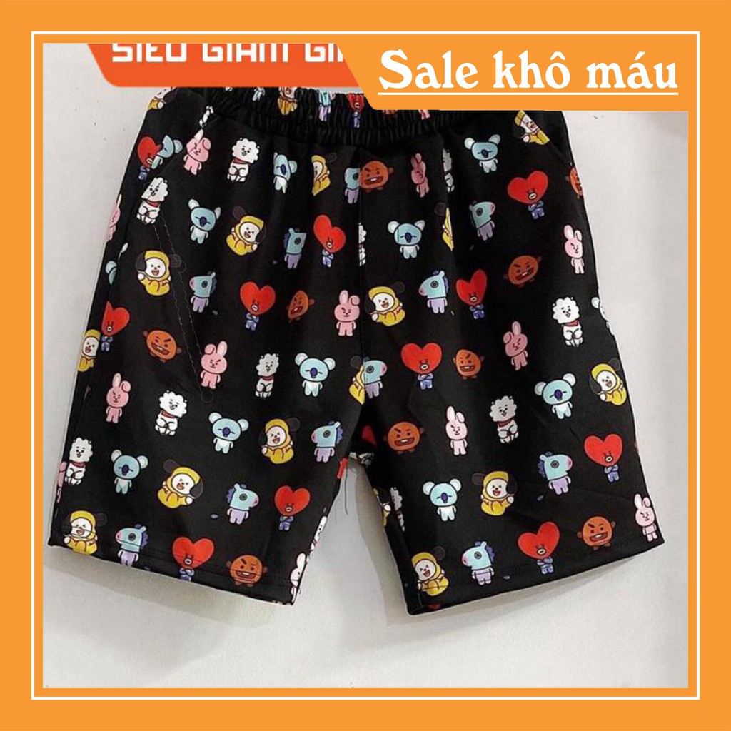 [chuẩn shop]  Short BT21 ngộ nghĩnh unisex 15000