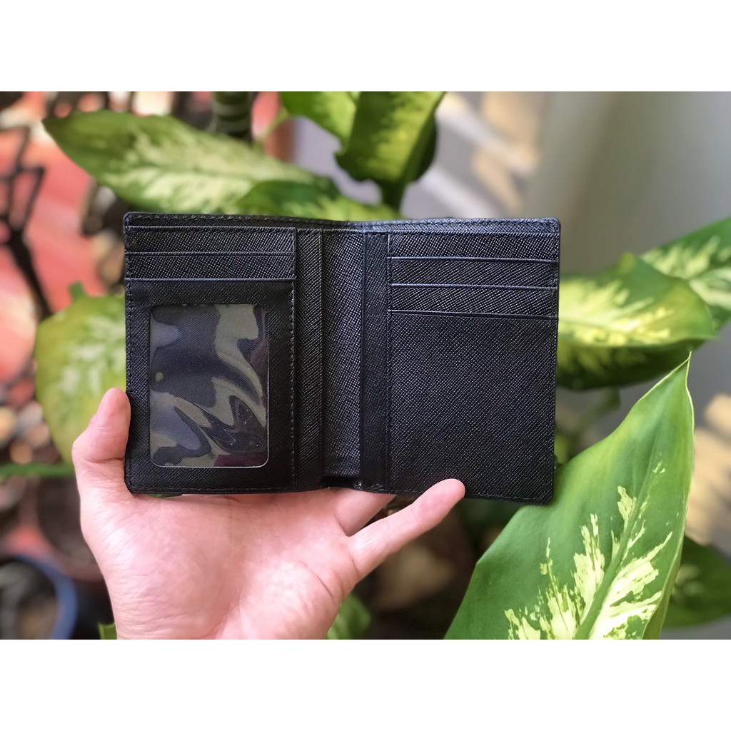 Ví Da Nam Cosmos Bóp Nhập Khẩu Cao Cấp Chống Thấm Nước Unisex Nam Nữ Chính Hãng Sanagor | Saffiano