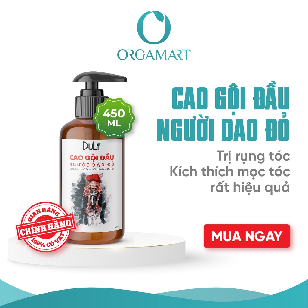 CAO DẦU GỘI THẢO DƯỢC DULIVE NGƯỜI DAO ĐỎ - 450ML NGỪA RỤNG TÓC