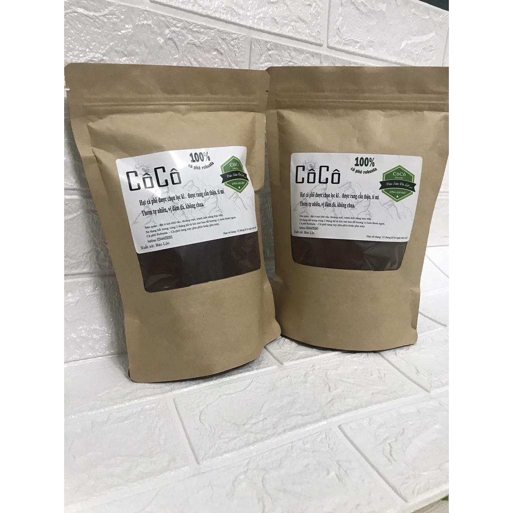 Cà Phê Robusta Bảo Lộc - Lâm Đồng  Đậm Đà Thơm Ngon  -  | ( 500g/ bịch ) | BigBuy360 - bigbuy360.vn