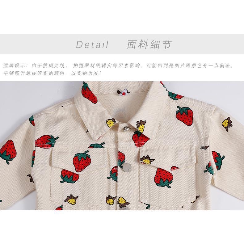 Áo khoác denim phong cách thời trang cá tính cho bé gái