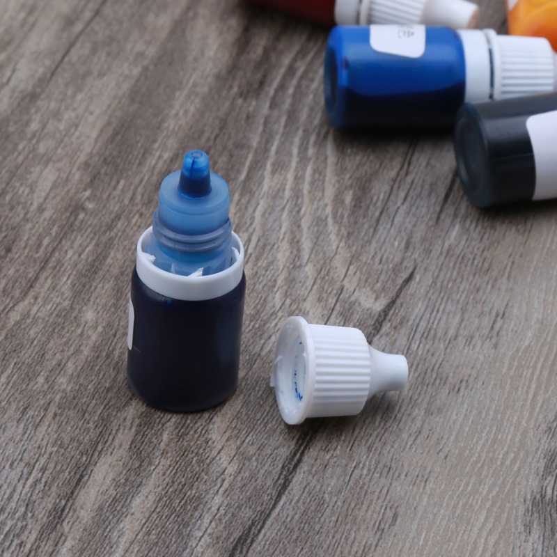 Bảng Màu 15 Màu Sắc Epoxy Resin Dạng Lỏng Dùng Để Nhuộm Màu Trang Sức