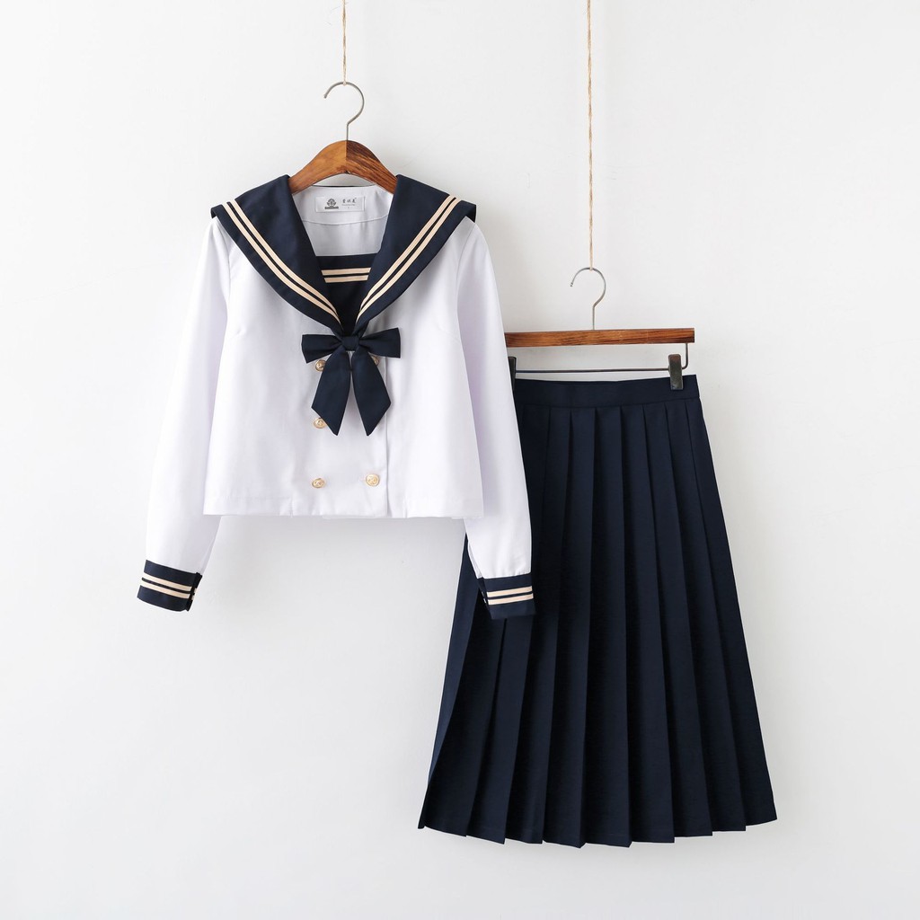 Chân váychân váy tennis❏๑✱jk đồng phục váy dài phù hợp với chính thống nữ sinh xấu thủy thủ học Nhật Bản phong c