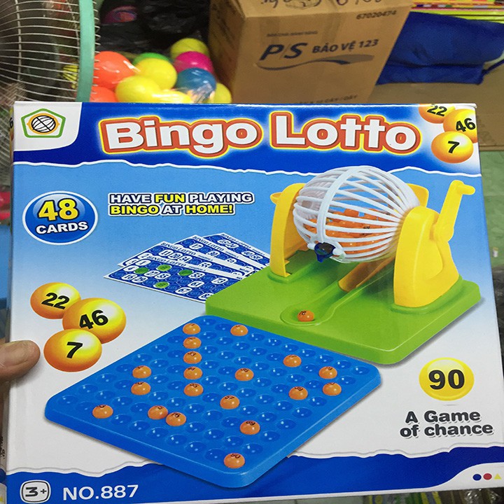 [BigSale] Bộ đồ chơi quay lô tô Bingo 887 - Xanh giá rẻ