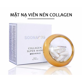 Mặt nạ Collagen tươi SOONACOS Hàn Quốc (hộp 20 viên)