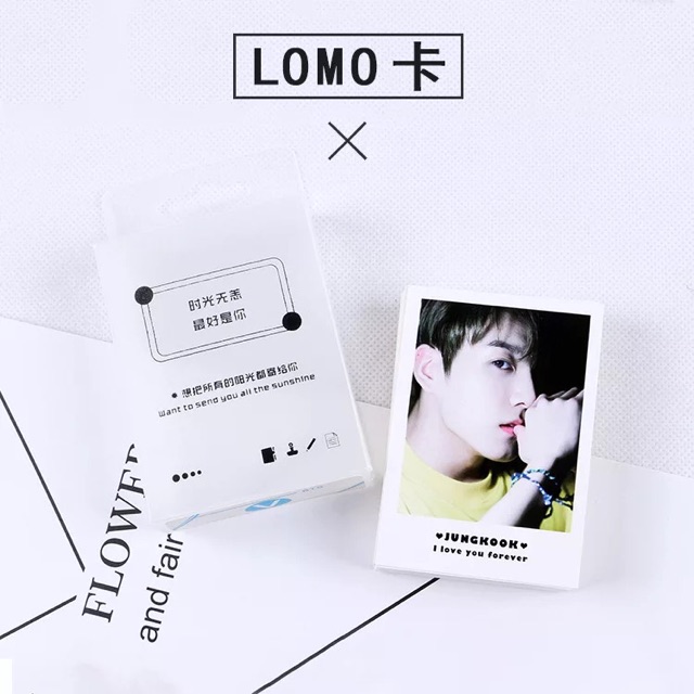 Lomo hộp nhựa 45 tấm BTS/V/Jungkook Love Yourself Tear