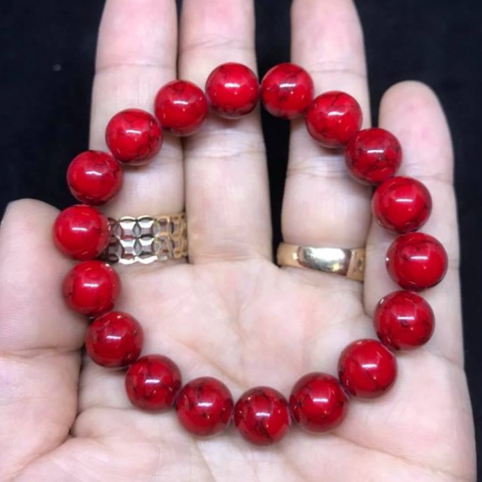 VÒNG TAY SAN HÔ ĐỎsize 10LY