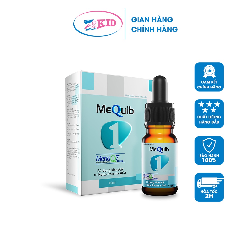 Vitamin D3K2 MEQUIB 1 - Bổ sung vitamin D3 và vitamin K2