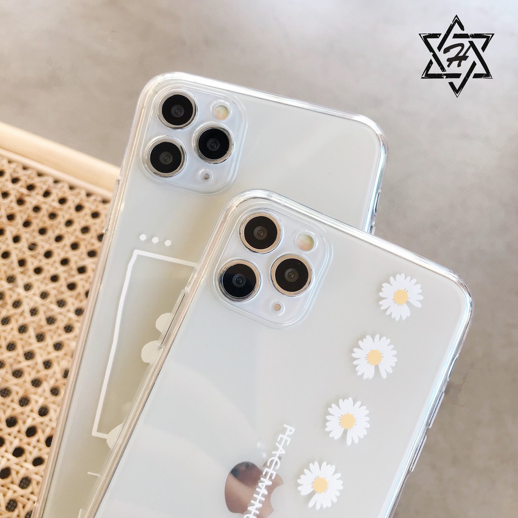 Ốp Điện Thoại Trong Suốt Chống Rơi Họa Tiết Hoa Cúc Cho Iphone 11 Pro Max Xs Max Xr | BigBuy360 - bigbuy360.vn