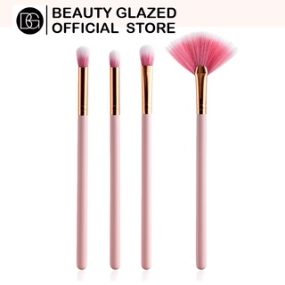 Bộ cọ trang điểm đa chức năng màu hồng BEAUTY GLAZED