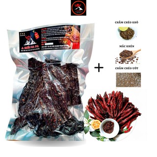 Trâu sấy gác bếp A Hiến Sapa Tây Bắc gói 500gr, nhà làm sấy than củi từ thịt tươi, tặng 2 loại chẳm chéo và mắc khén.