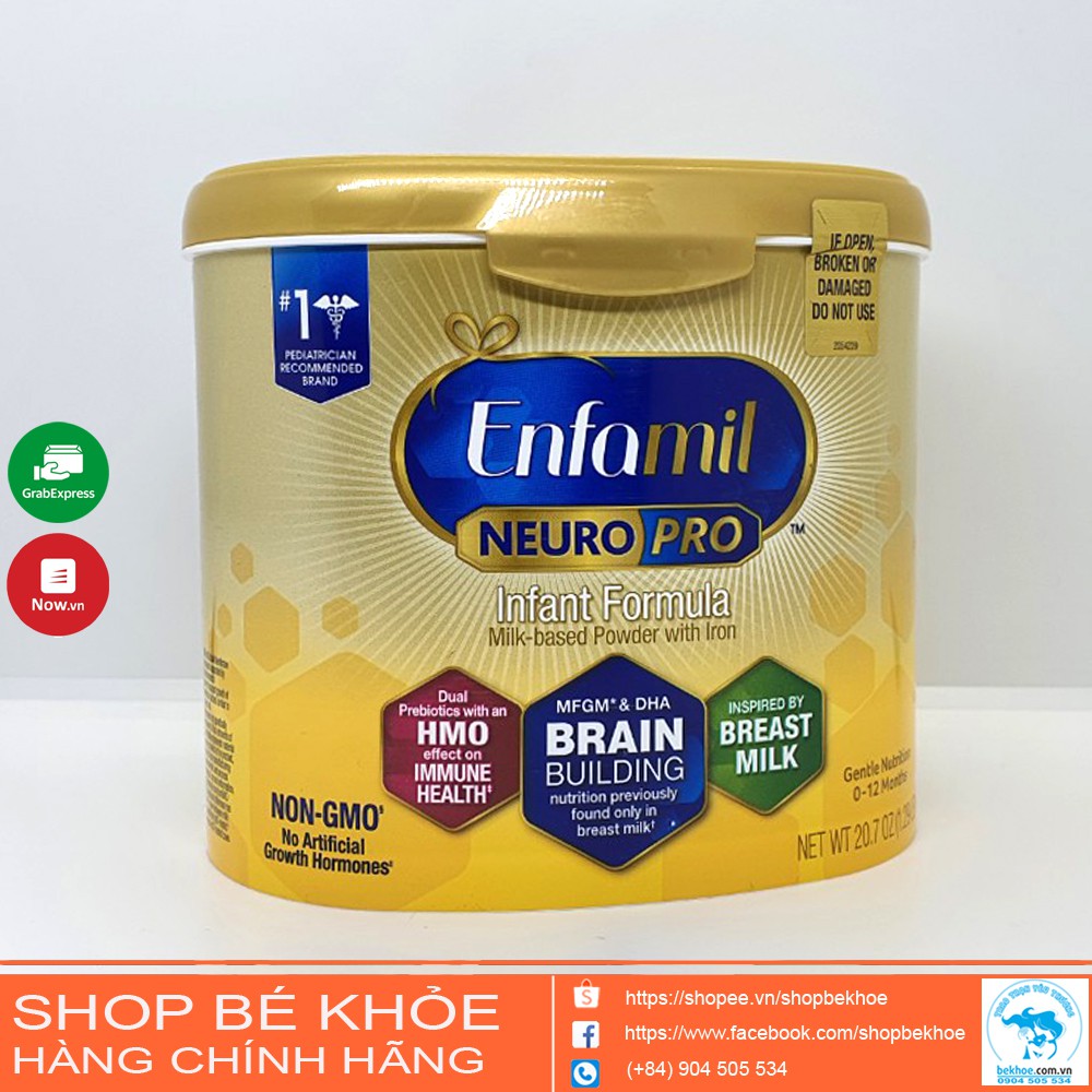 Sữa Enfamil Neuro pro Infant Fomula Non Gmo - HMO - mỹ  587gr