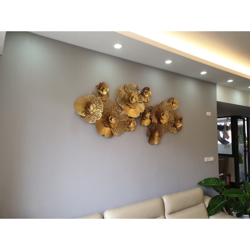 Tranh Sắt Treo Tường Nghệ Thuật, Tranh Decor Trang Trí Hoa Mai Vàng 1m8 Mã 950