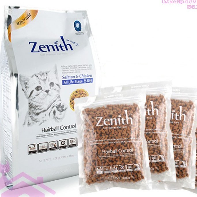 Thức ăn mèo hạt mềm Zenith (300g)