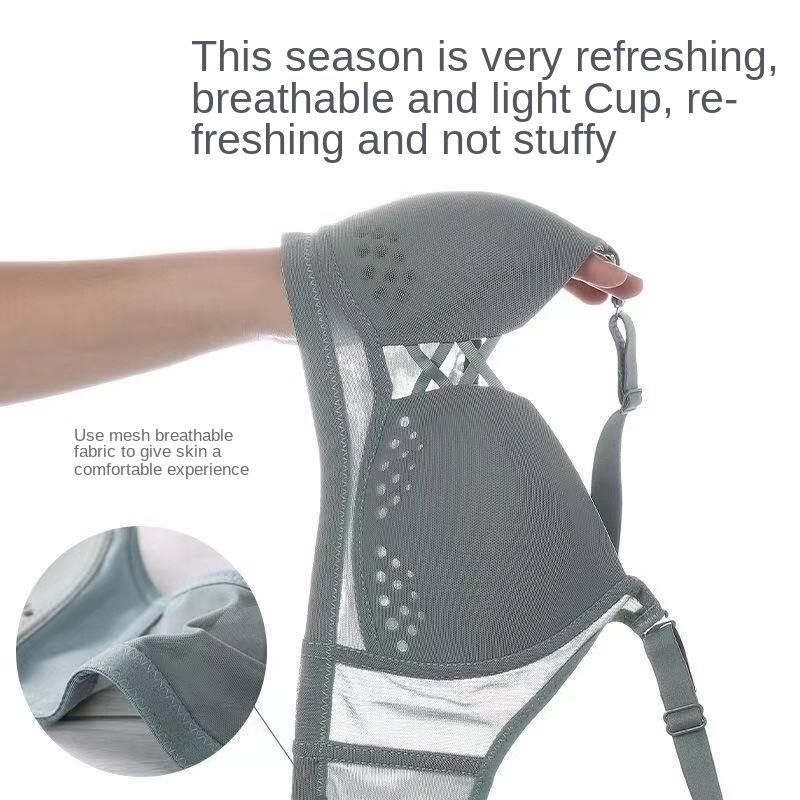 Áo ngực không dây cúp lớn 3/4 Áo ngực mềm mại, thoáng khí và thoải mái