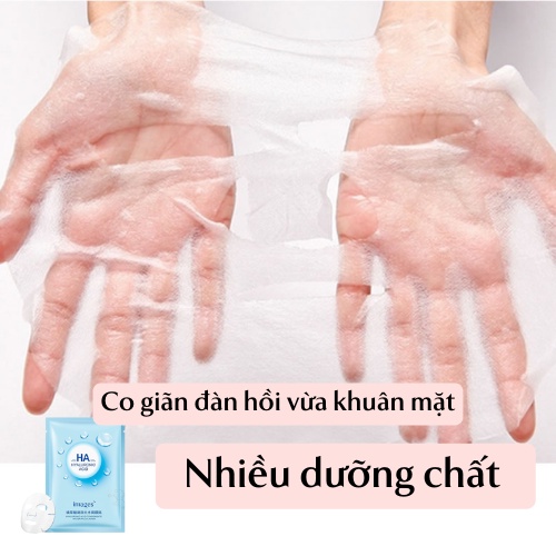 Mặt nạ dưỡng da giấy HA thải độc trắng da cấp ẩm nhiều màu MN01