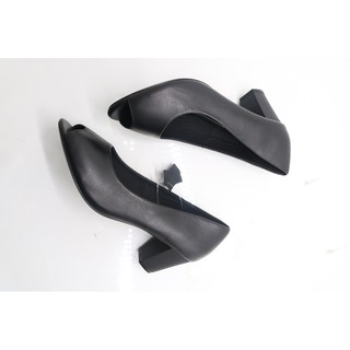 GIÀY HỞ MŨI DA BÒ CAO 5CM
