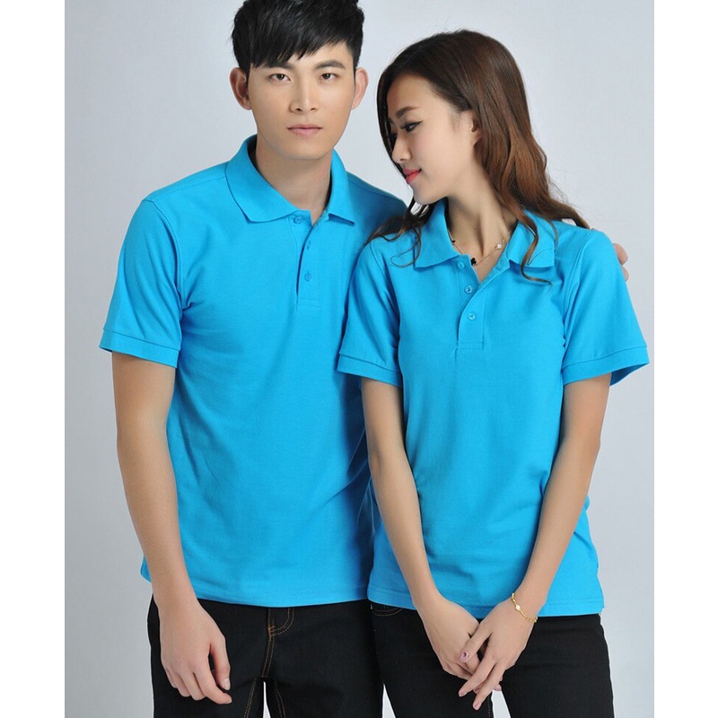Áo Thun Có Cổ Cá Sấu Polo Andromeda Ngắn Tay Màu Ya Trời Đồng Phục Dùng Chung Cho Nam Và Nữ
