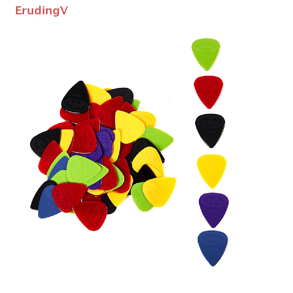 Set 10 Miếng Gảy Đàn Alice Bằng Nilon Màu Trắng Đen Chống Trượt Cho Guitar Điện Acoustic Guitar Ukulele