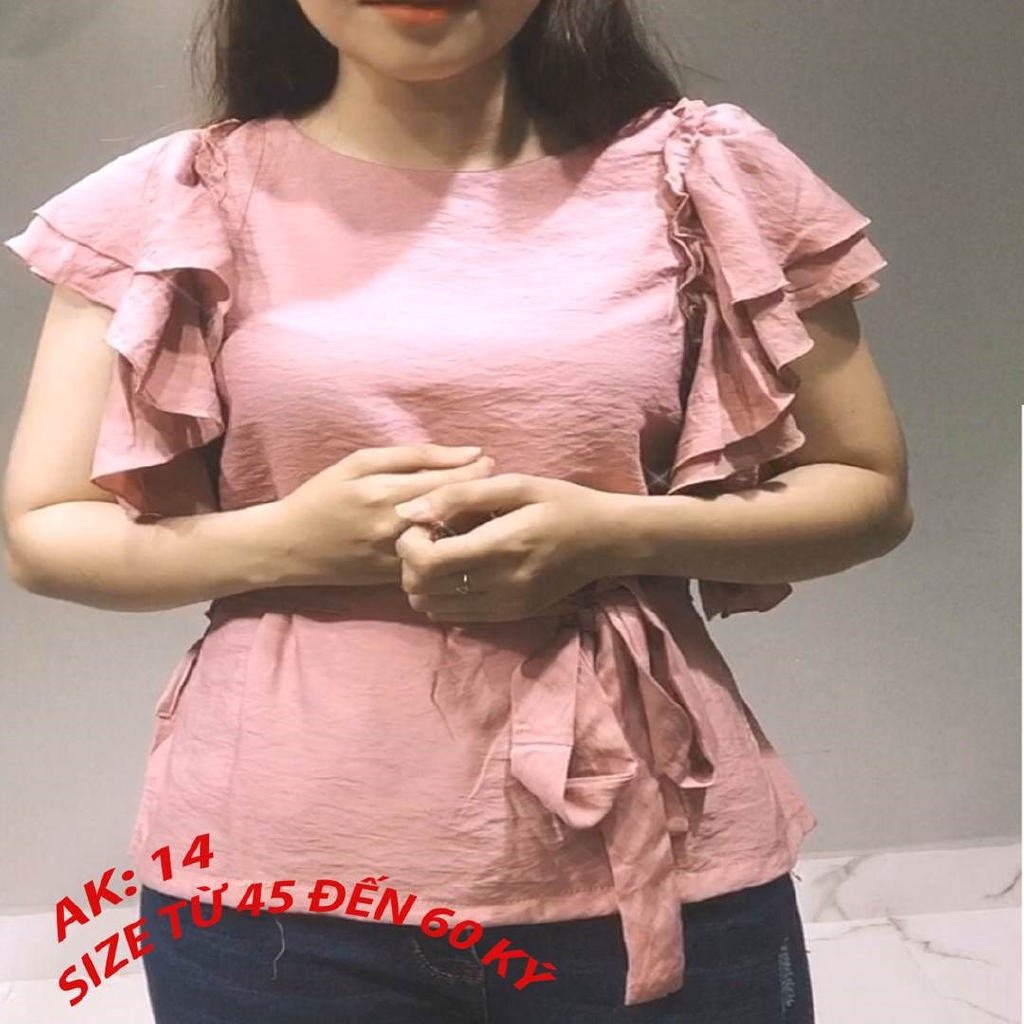 ÁO KIỂU TAY BÈO VẢI LINEN