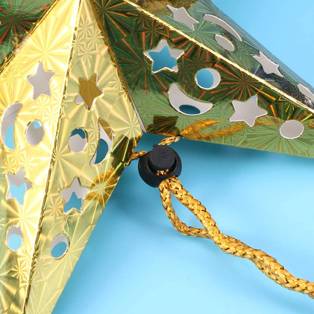 [Hàng Mới Về] Phụ Kiện Trang Trí Giáng Sinh Hình Ngôi Sao Năm Cánh Bằng Giấy