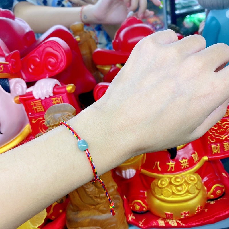 Vòng Tay Ngũ Sắc, Lam Ngọc ☯ Vòng Tay May Mắn ☯  Đã Xin Trú