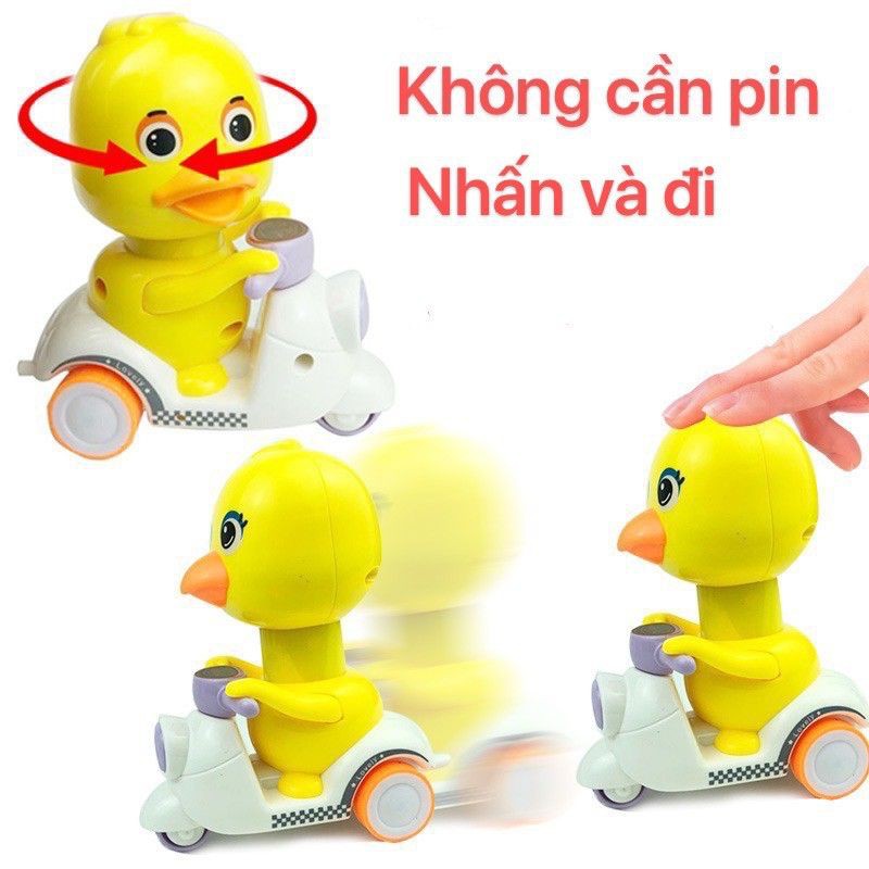 Vịt chạy xe không cần pin dễ thương chơi vui đồ chơi Bi House