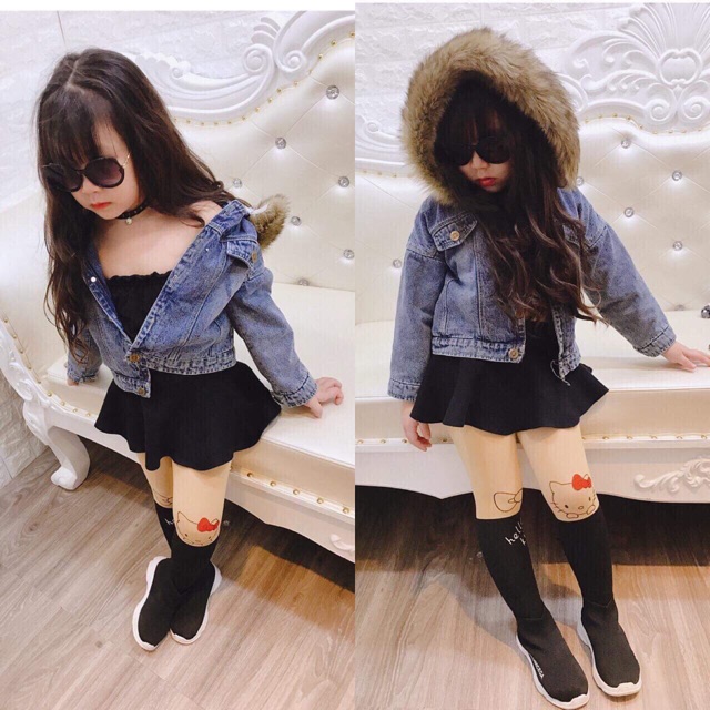 Áo jeans lót lông