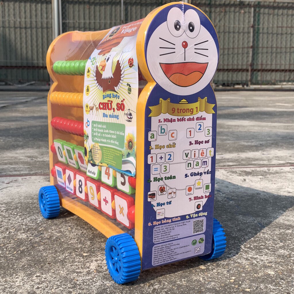 DORAEMON-Bảng Chữ Cái Và Số Đa Năng 9 Trong 1 Cho Bé Phát Triển Hàng Việt Nam
