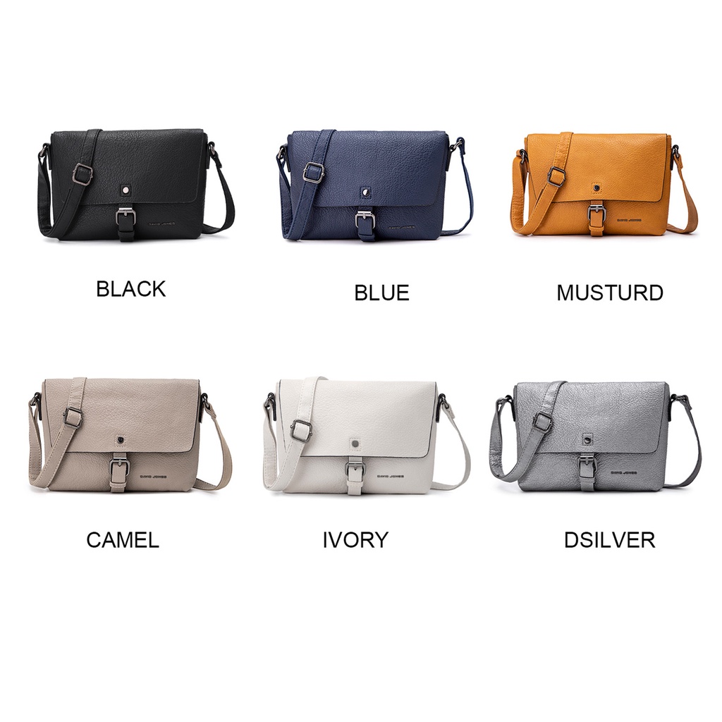 Túi đeo chéo DAVID JONES Paris thiết kế đơn giản thời trang cho nữ