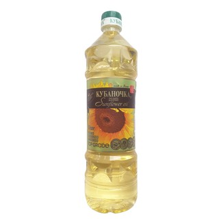 Chai 01 lít Dầu ăn Nga nhập khẩu nguyên chai KUBANOCHKA -VDS.,jsc
