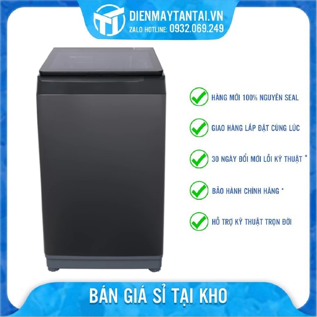 Máy giặt AQUA 10 KG AQW-U100FT(BK) GIAO HÀNG MIỄN PHÍ HCM