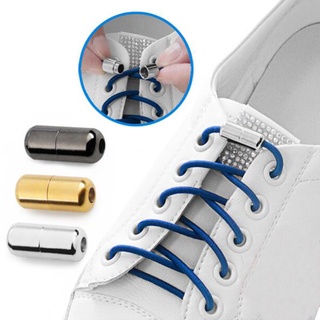 Set 2 nút khóa cho dây giày thể thao bằng hợp kim, hình tròn phù hợp với mọi loại dây - hickies