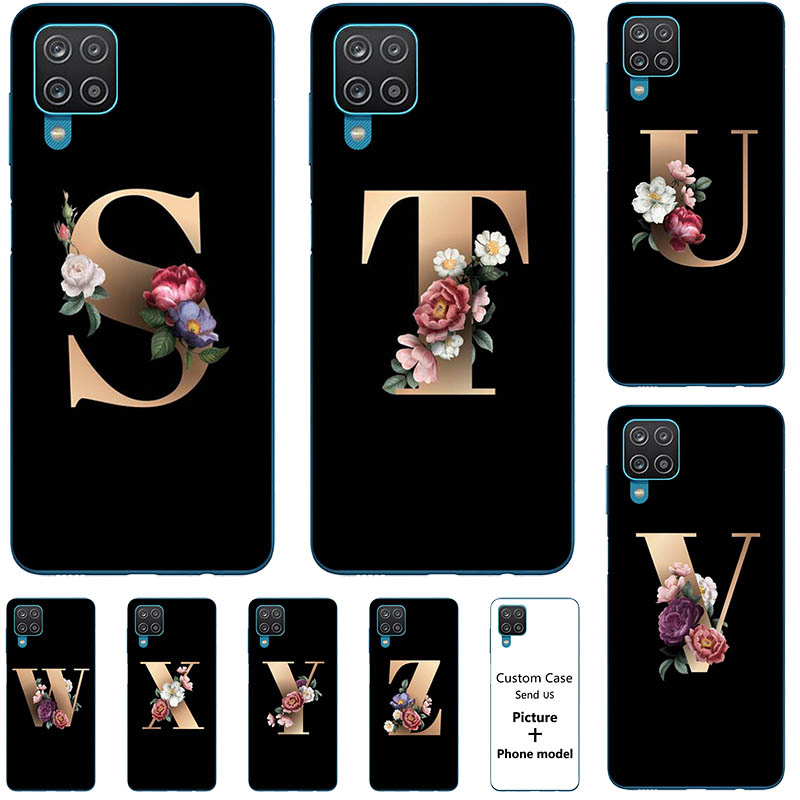 Ốp Lưng Điện Thoại Nhựa Mềm Samsung Galaxy A12 A125F Samsung Galaxy A42 5g A425 Hình Hoa 26 Chữ Cái | BigBuy360 - bigbuy360.vn