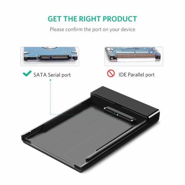 Hộp đựng ổ cứng 2.5 Dây Rời Ugreen (30848) | BigBuy360 - bigbuy360.vn