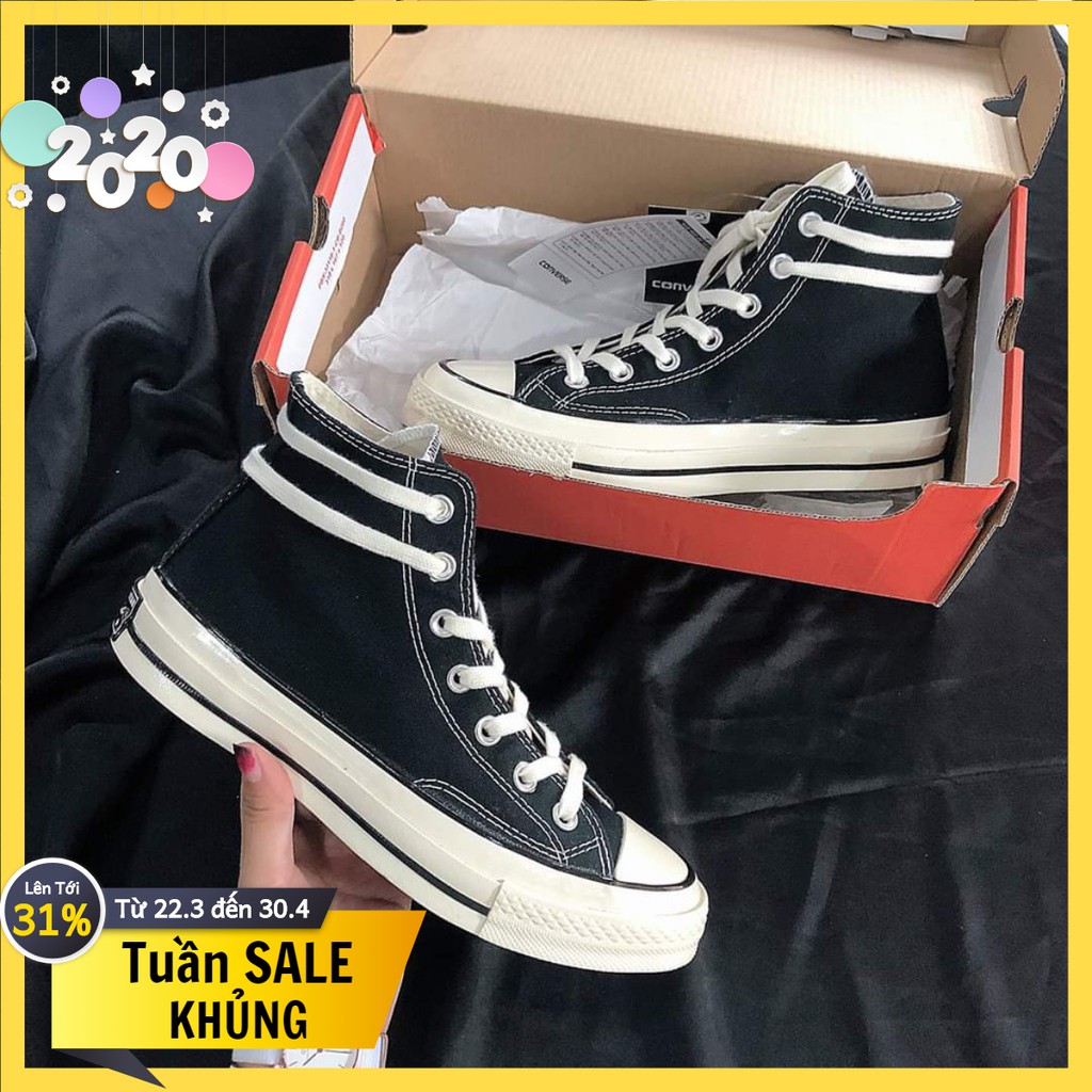 Giày thể thao classic all star đen cổ cao nam nữ, giày thể thao nam nữ đủ size 36-43 | BigBuy360 - bigbuy360.vn