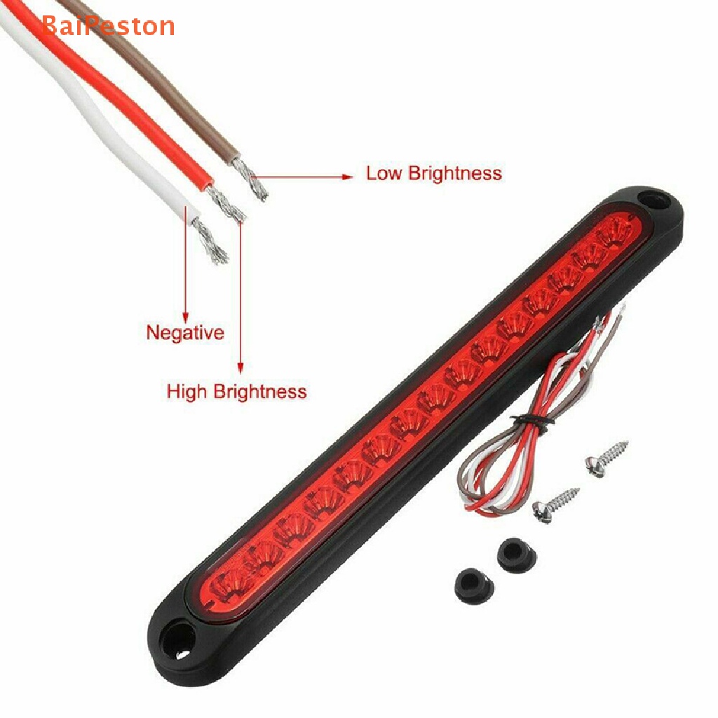 1 Đèn Phanh Xe Tải RV 15 Bóng LED 25CM Màu Đỏ