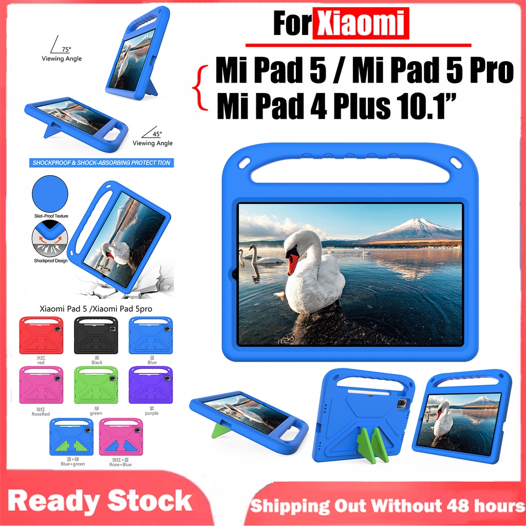 Ốp Bảo Vệ Máy Tính Bảng Bằng Eva Gọn Nhẹ Chống Sốc Chống Rơi Kèm Giá Đỡ Cho Xiaomi Pad 5 / Xiaomi Pad 5 Pro / Mi Pad 4 Plus 10.1'' Xiaomi Pad4 Plus Mi Pad5