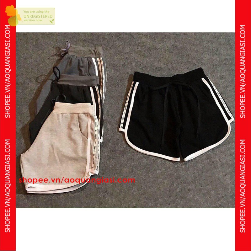quần đùi thể thao nữ mt1079 (khách chỉ chọn màu, chữ giao ngẫu nhiên) aoquangiasi.com mặc nhà, tập thể dục