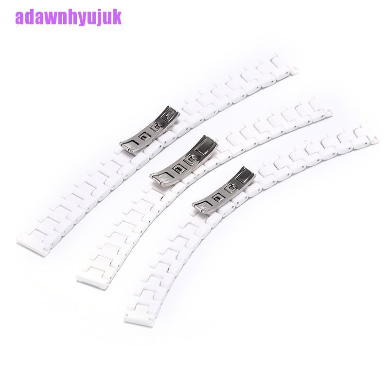 1 Dây Đeo Đồng Hồ Bằng Sứ Trắng 14mm 16mm 18mm