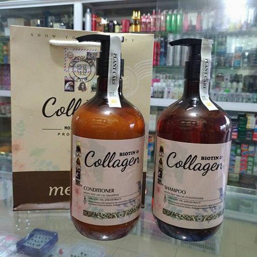 Cặp dầu gội và xả ngăn ngừa rụng tóc Mefaso Biotin Collagen Italy 800ml (1 gội+1 xả)