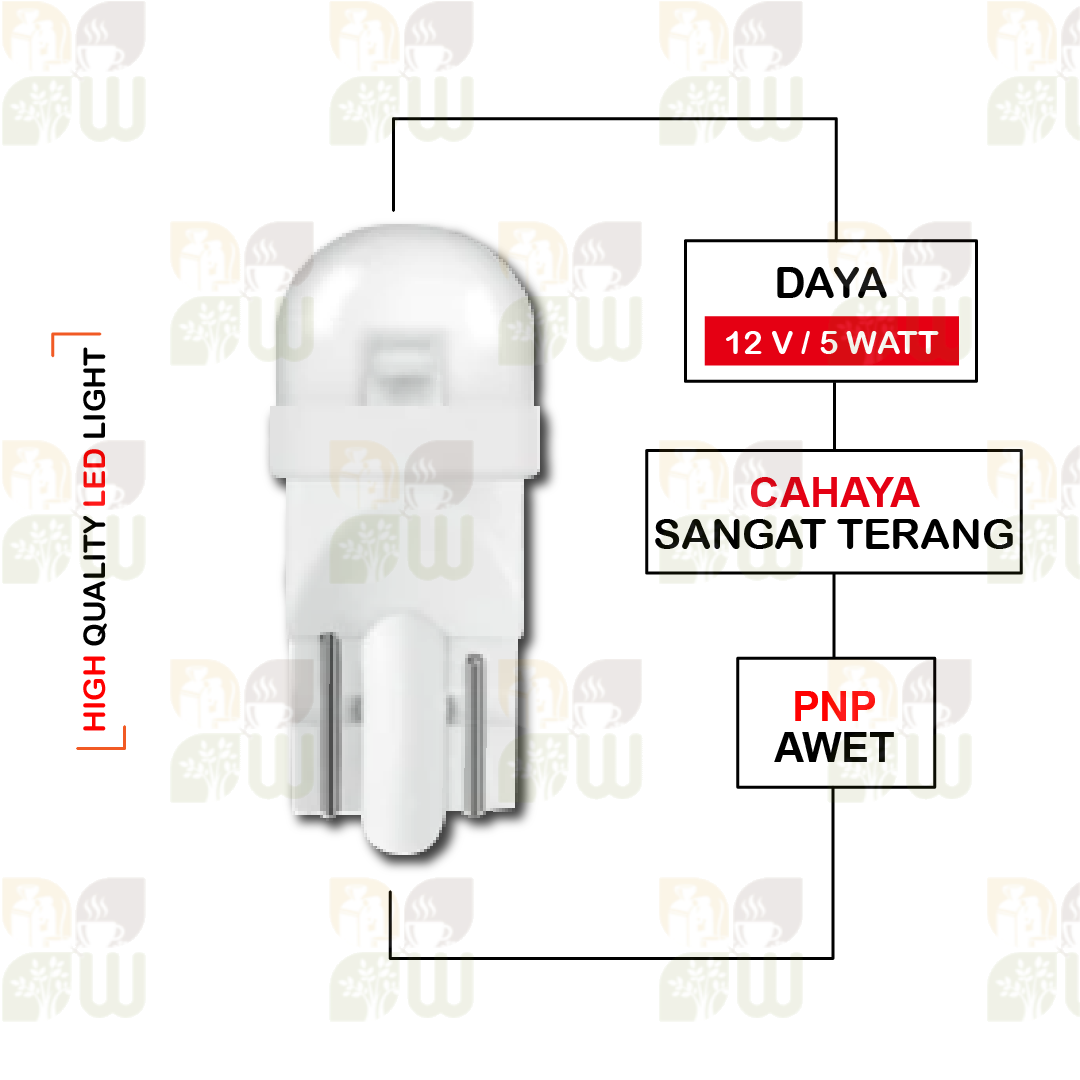 Cặp Đèn Led T10 Osram W5W Chuyên Dụng Cho Xe Mô Tô / Xe Hơi