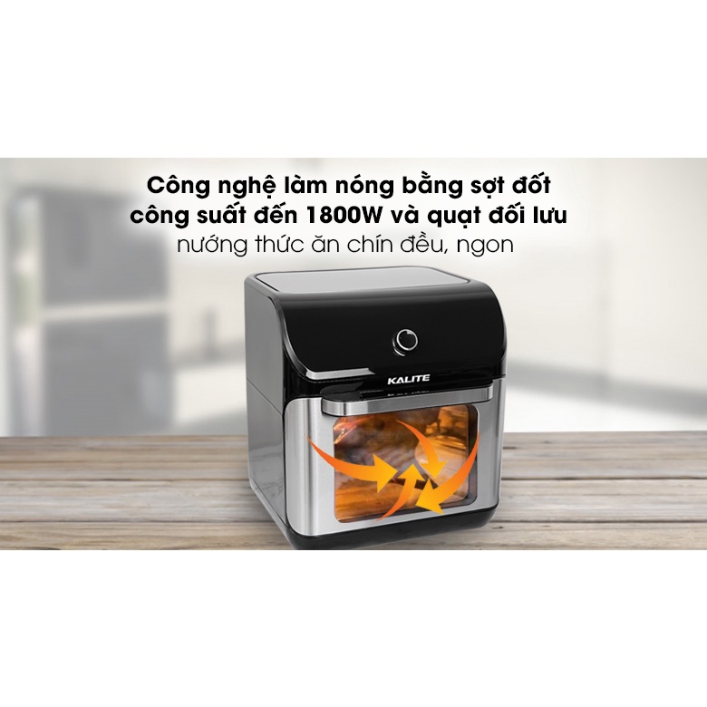 Nồi Chiên Không Dầu KALITE Q12 - Made In Thailand  - Tặng Cân Đo Chỉ Số Sức Khỏe Inbody UNIE UN135