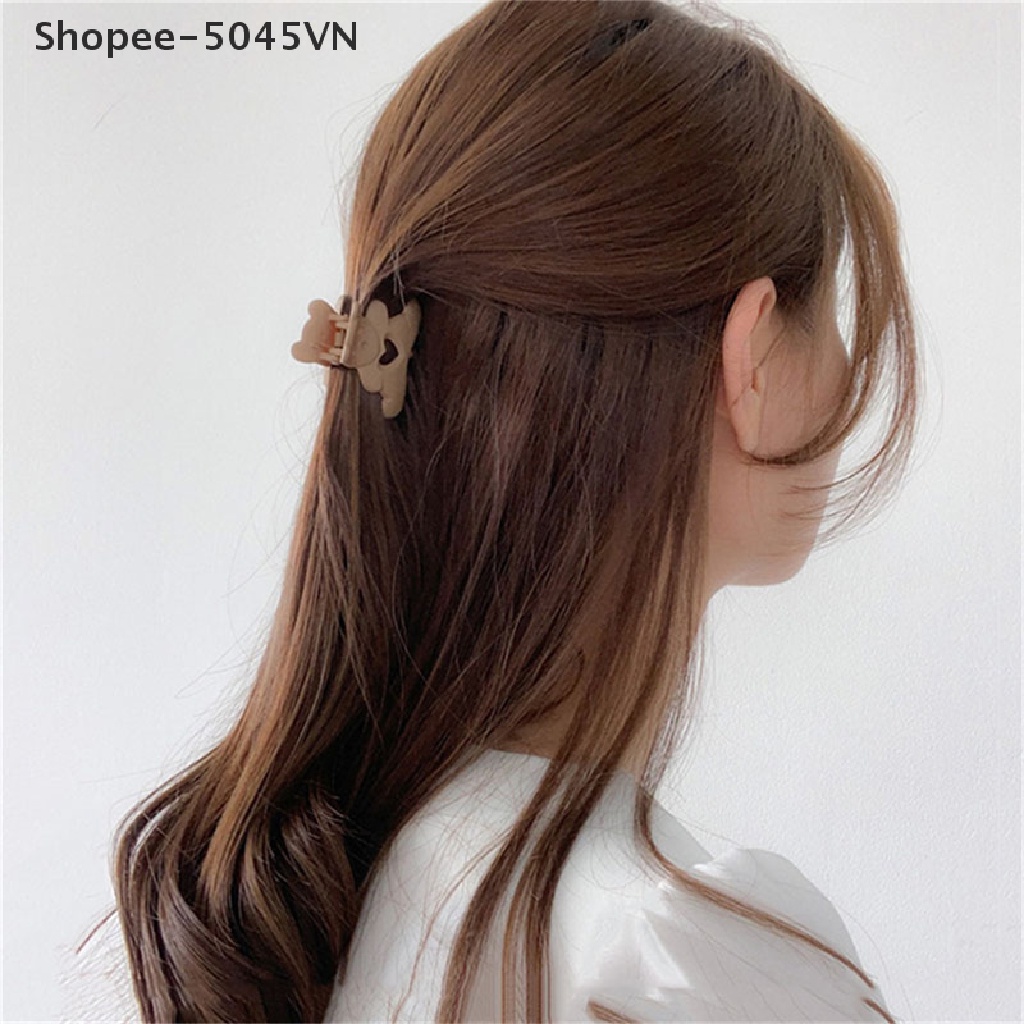 Kẹp Tóc Càng Cua / Rửa Mặt Hình Chú Gấu Kawaii Dễ Thương Cho Nữ
